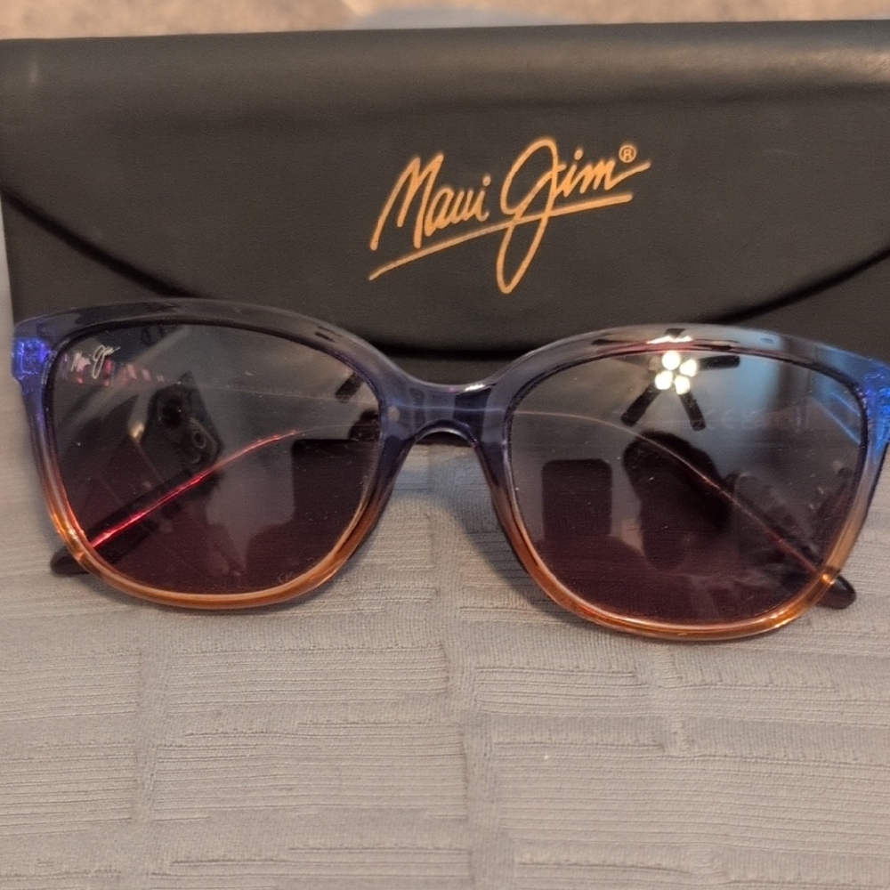 Maui Jim Gradient Blue Brown Sunglasses